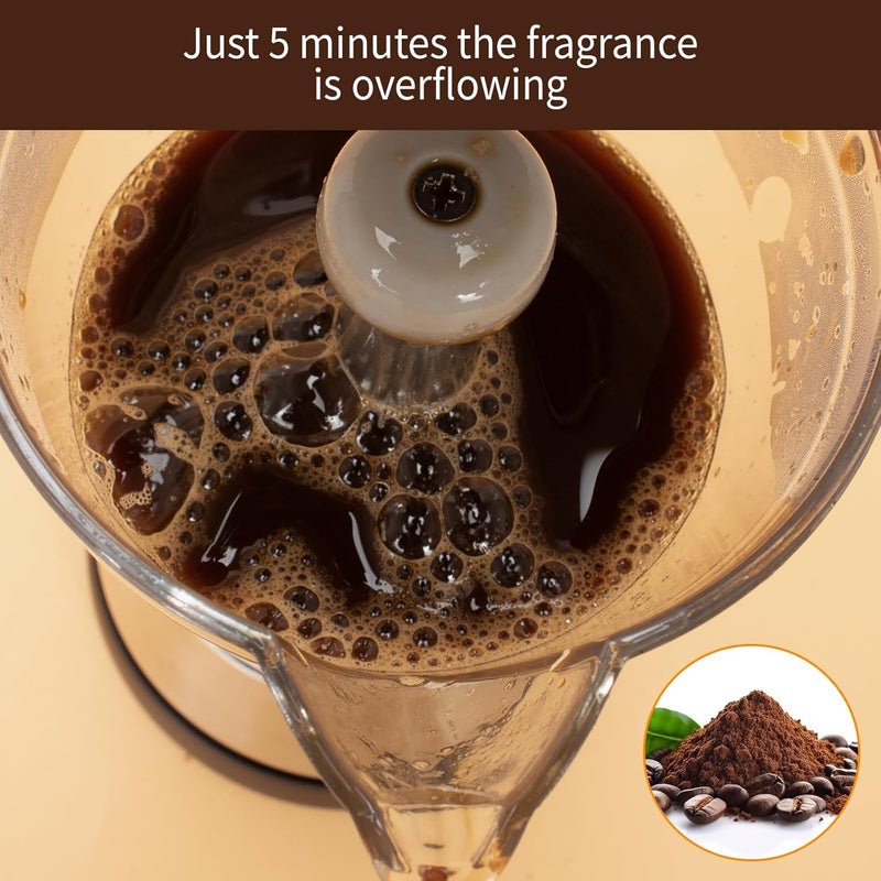 AOLION Cafeteras Electricas Modernas Moka Pot, Italian Coffee Espresso Machine, 6 Cup Cuban Coffee Maker with Detachable Base & Overheat Protection, Greca Electrica De Cafe Gift for Travel - Image 4